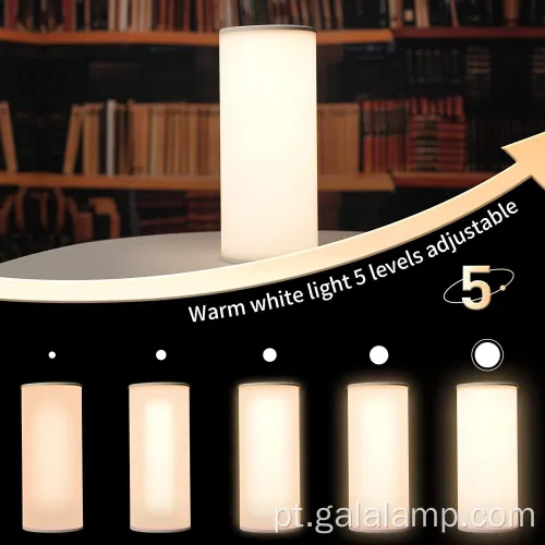 Lâmpada noturna de toque mágico colorido para ambiente de quarto